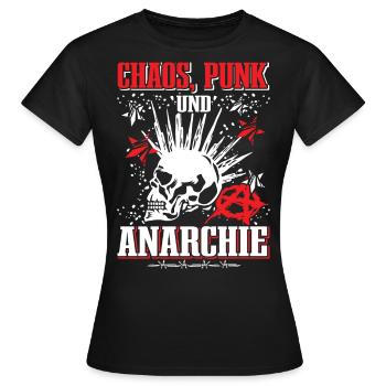 Punk Rock Pogo Anarchy Punks Punk Rocker Punk - Women's T-Shirt - black - Front - AI Model Female 172 dark (172cm)
