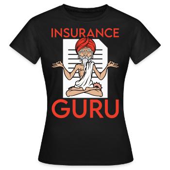 Vermögensberater, Versicherungs Makler Guru - Frauen T-Shirt - Schwarz - Vorne - AI Model Female 172 dark (172cm)