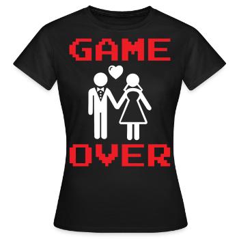 Grondement YAA Man Groom EVJER une fête de garçon - T-shirt Femme - noir - Devant - AI Model Female 172 dark (172cm)