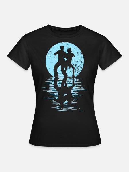 Tänzer Tanzpaar Tanzen, Tanz Rumba Fox Tango Salsa - Frauen T-Shirt - Schwarz
