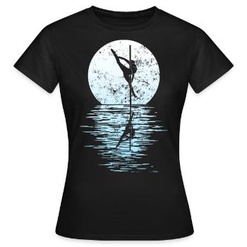 Pole Dance Dancer, Pole Dance, Pole Dancing - Women's T-Shirt - black - Front - AI Model Female 172 dark (172cm)