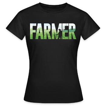 Farming Farmer Farmer - Frauen T-Shirt - Schwarz - Vorne - AI Model Female 172 dark (172cm)