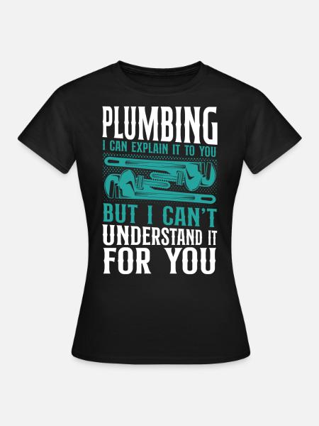Plumbing Plumber Vintage Plumbing - Dame-T-shirt - sort