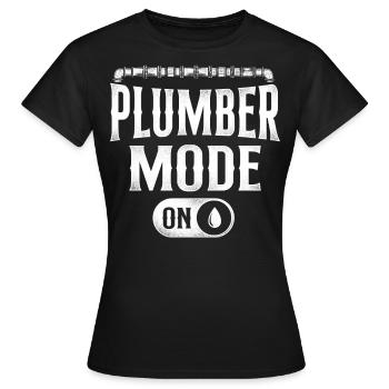 Plombier Plombier Plombier Vintage Plombier - T-shirt Femme - noir - Devant - AI Model Female 172 dark (172cm)