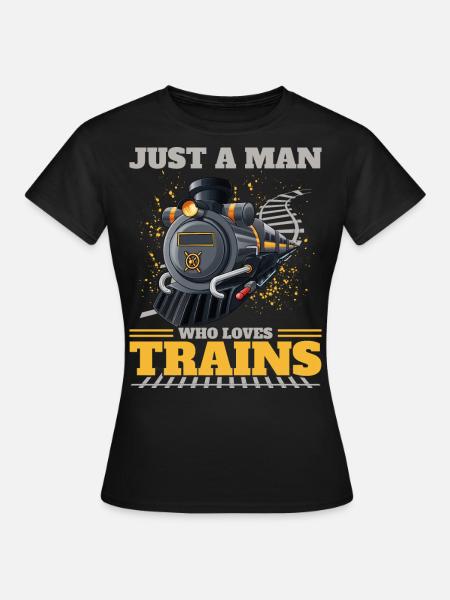 Zug Modellbauer, Modelllokomitive Lok Lokomotive - Dame-T-shirt - sort