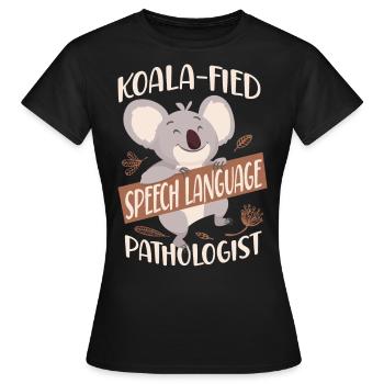 Speech Therapist Therapy Assistant - Frauen T-Shirt - Schwarz - Vorne - AI Model Female 172 dark (172cm)