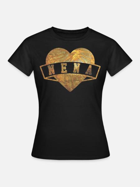 Nena Herzen Gold - Dame-T-shirt - sort