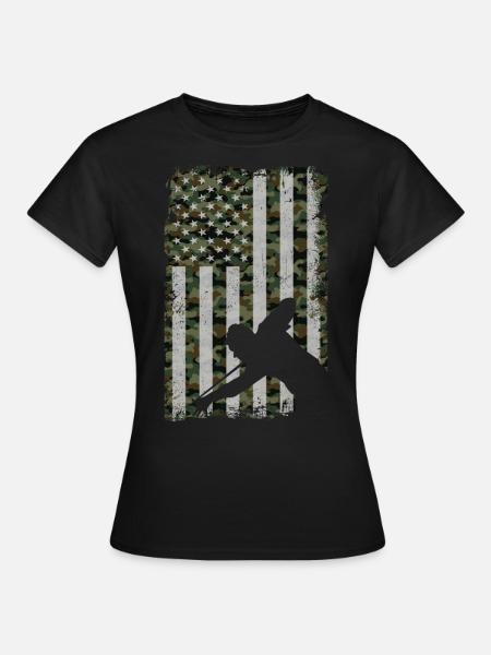 Billiards Pool Player Ball - Frauen T-Shirt - Schwarz