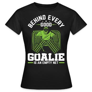 Eishockey Tormann Goalie , Eis Hockey - Frauen T-Shirt - Schwarz - Vorne - AI Model Female 172 dark (172cm)