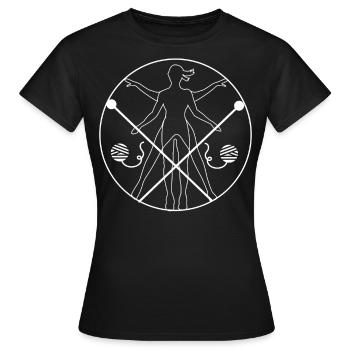 Tricoter Tricoter Tricoter - T-shirt Femme - noir - Devant - AI Model Female 172 dark (172cm)