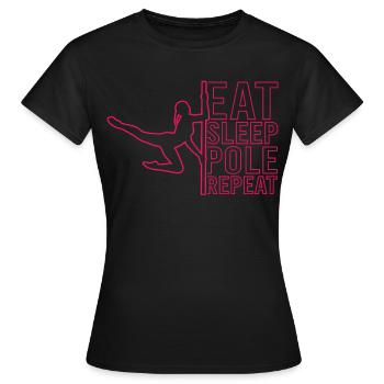 Pole Dance Dancer, Pole Dance, Pole Dancing - Women's T-Shirt - black - Front - AI Model Female 172 dark (172cm)