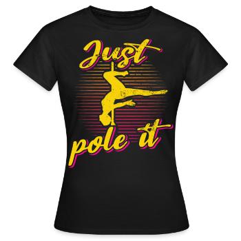 Danseuse de pole dance, Pole dance, Pole dance - T-shirt Femme - noir - Devant - AI Model Female 172 dark (172cm)