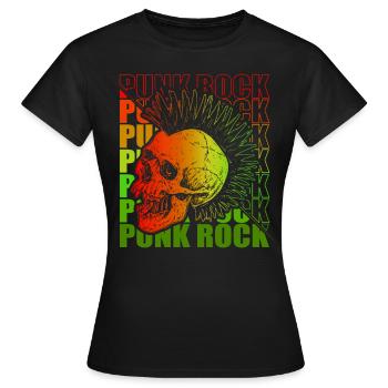 Punk Rock Pogo Anarchie Punks Punk Rocker Punk - T-shirt Femme - noir - Devant - AI Model Female 172 dark (172cm)