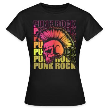Punk Rock Pogo Anarchy Punks Punk Rocker Punk - Women's T-Shirt - black - Front - AI Model Female 172 dark (172cm)