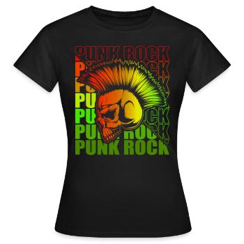 Punk Rock Pogo Anarchie Punks Punk Rocker Punk - T-shirt Femme - noir - Devant - AI Model Female 172 dark (172cm)