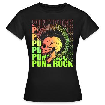 Punk Rock Pogo Anarchie Punks Punk Rocker Punk - T-shirt Femme - noir - Devant - AI Model Female 172 dark (172cm)