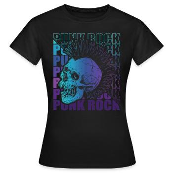 Punk Rock Pogo Anarchie Punks Punk Rocker Punk - T-shirt Femme - noir - Devant - AI Model Female 172 dark (172cm)