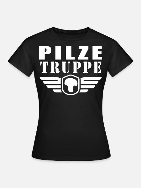 Pilze Truppe - Frauen T-Shirt - Schwarz