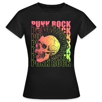 Punk Rock Pogo Anarchy Punks Punk Rocker Punk - Women's T-Shirt - black - Front - AI Model Female 172 dark (172cm)
