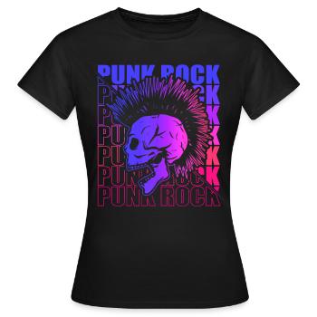 Punk Rock Pogo Anarchy Punks Punk Rocker Punk - Women's T-Shirt - black - Front - AI Model Female 172 dark (172cm)