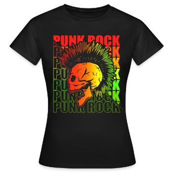 Punk Rock Pogo Anarchy Punks Punk Rocker Punk - Women's T-Shirt - black - Front - AI Model Female 172 dark (172cm)