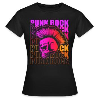 Punk Rock Pogo Anarchy Punks Punk Rocker Punk - Women's T-Shirt - black - Front - AI Model Female 172 dark (172cm)