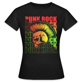 Punk Rock Pogo Anarchy Punks Punk Rocker Punk - Women's T-Shirt - black - Front - AI Model Female 172 dark (172cm)