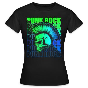Punk Rock Pogo Anarchy Punks Punk Rocker Punk - Women's T-Shirt - black - Front - AI Model Female 172 dark (172cm)