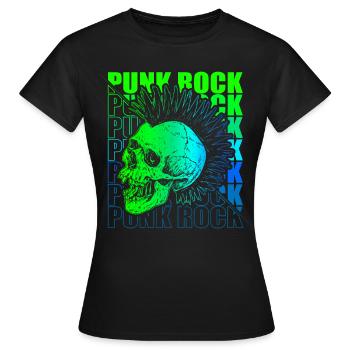 Punk Rock Pogo Anarchie Punks Punk Rocker Punk - T-shirt Femme - noir - Devant - AI Model Female 172 dark (172cm)