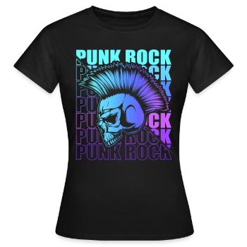 Punk Rock Pogo Anarchy Punks Punk Rocker Punk - Women's T-Shirt - black - Front - AI Model Female 172 dark (172cm)