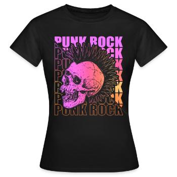 Punk Rock Pogo Anarchy Punks Punk Rocker Punk - Women's T-Shirt - black - Front - AI Model Female 172 dark (172cm)