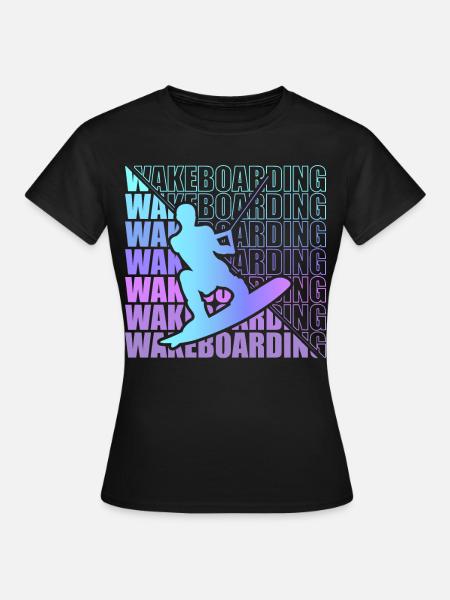 Wakeboard Wakeboarder Wakeboarding Freestyle DNA - Women's T-Shirt - black
