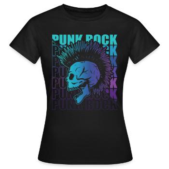 Punk Rock Pogo Anarchy Punks Punk Rocker Punk - Women's T-Shirt - black - Front - AI Model Female 172 dark (172cm)
