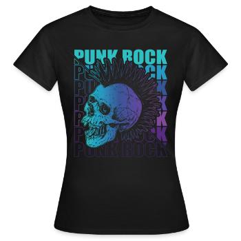 Punk Rock Pogo Anarchy Punks Punk Rocker Punk - Women's T-Shirt - black - Front - AI Model Female 172 dark (172cm)