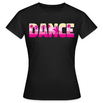 Ballet Dancer Dance Girl Ballerina - Frauen T-Shirt - Schwarz - Vorne - AI Model Female 172 dark (172cm)