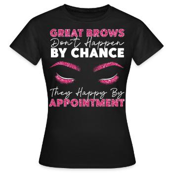 Esthéticienne esthéticienne agréée - T-shirt Femme - noir - Devant - AI Model Female 172 dark (172cm)
