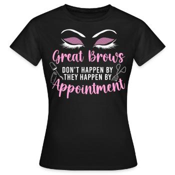 Esthéticienne esthéticienne agréée - T-shirt Femme - noir - Devant - AI Model Female 172 dark (172cm)