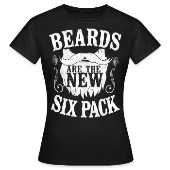 Beard Lover Bearded Man Beards Are - Women's T-Shirt - black - Front - AI Model Female 172 dark (172cm)