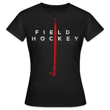 Field Hockey Field Hockey - Women's T-Shirt - black - Front - AI Model Female 172 dark (172cm)