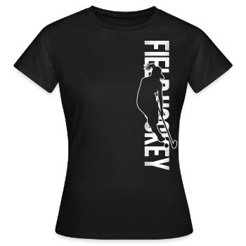 Field Hockey Field Hockey - Women's T-Shirt - black - Front - AI Model Female 172 dark (172cm)