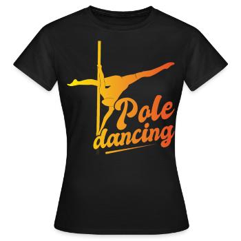 Pole Dance Dancer, Pole Dance, Pole Dancing - Women's T-Shirt - black - Front - AI Model Female 172 dark (172cm)