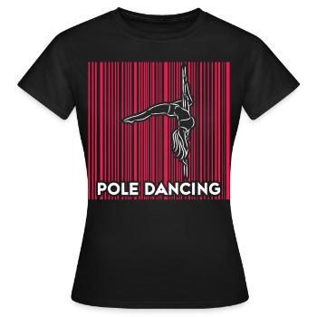 Pole Dance Dancer, Pole Dance, Pole Dancing - Women's T-Shirt - black - Front - AI Model Female 172 dark (172cm)