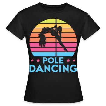 Pole Dance Dancer, Pole Dance, Pole Dancing - Women's T-Shirt - black - Front - AI Model Female 172 dark (172cm)