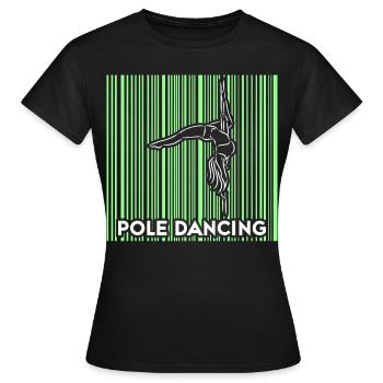 Pole Dance Dancer, Pole Dance, Pole Dancing - Women's T-Shirt - black - Front - AI Model Female 172 dark (172cm)