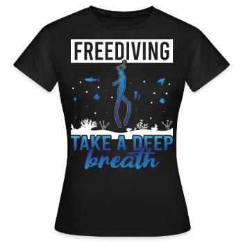 Plongée, Apnée Plongée, Apnée No Limit Apnée Apnée - T-shirt Femme - noir - Devant - AI Model Female 172 dark (172cm)