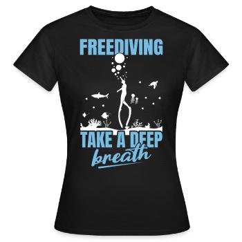 Plongée, Apnée Plongée, Apnée No Limit Apnée Apnée - T-shirt Femme - noir - Devant - AI Model Female 172 dark (172cm)
