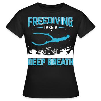 Plongée, Apnée Plongée, Apnée No Limit Apnée Apnée - T-shirt Femme - noir - Devant - AI Model Female 172 dark (172cm)