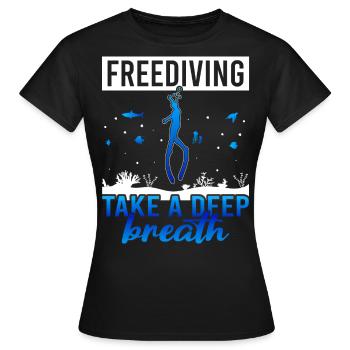 Plongée, Apnée Plongée, Apnée No Limit Apnée Apnée - T-shirt Femme - noir - Devant - AI Model Female 172 dark (172cm)