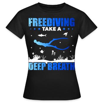 Plongée, Apnée Plongée, Apnée No Limit Apnée Apnée - T-shirt Femme - noir - Devant - AI Model Female 172 dark (172cm)