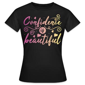 Soyez vous-même ! Confiance en soi, pensée positive, motivation - T-shirt Femme - noir - Devant - AI Model Female 172 dark (172cm)